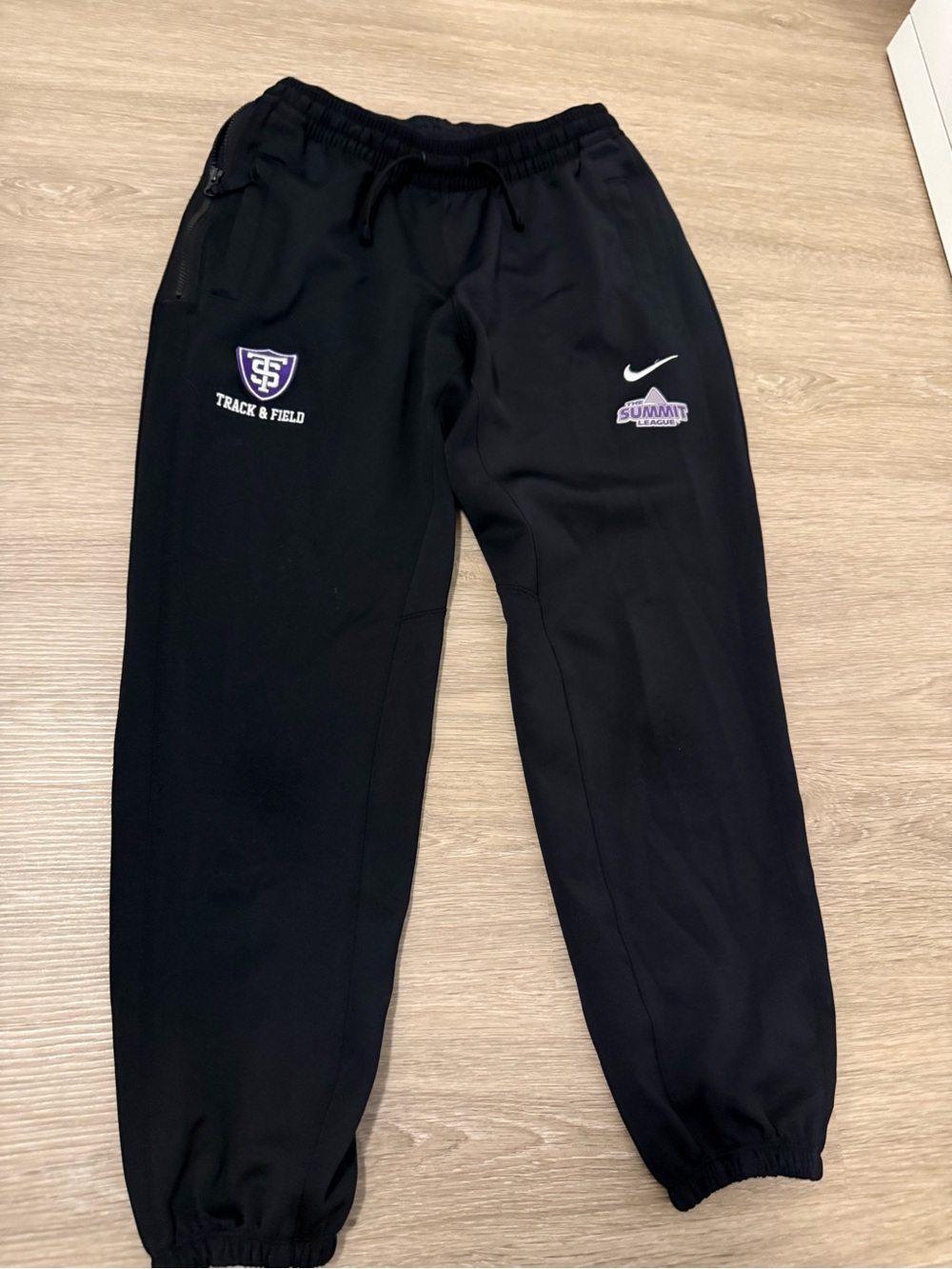 St. Thomas Nike Black Sweatpants/Joggers with Track & Field and Summit Logos